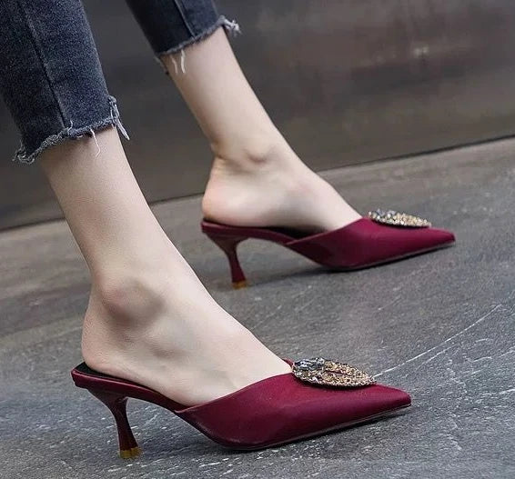 Designer Rhinestone Heels- Super Classy