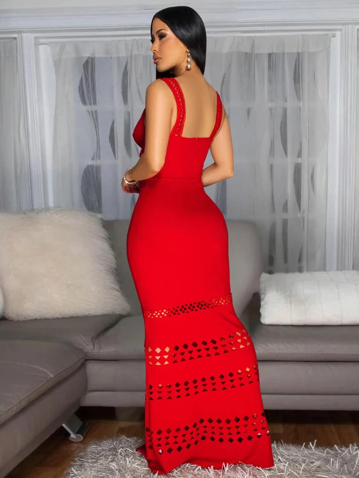 Knit Party Long Dress