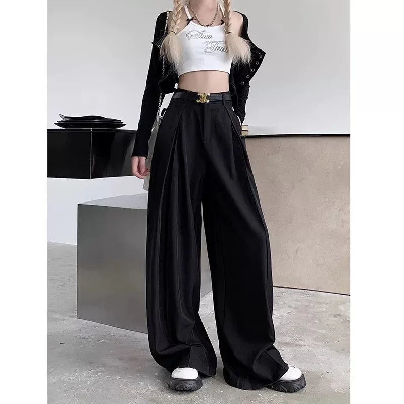 High Waist Loose Wide Leg Pants