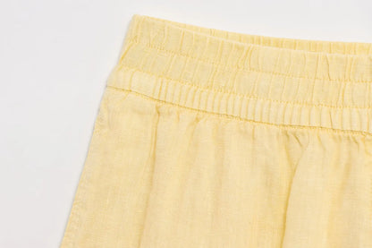 Yellow Summer shorts co ord set