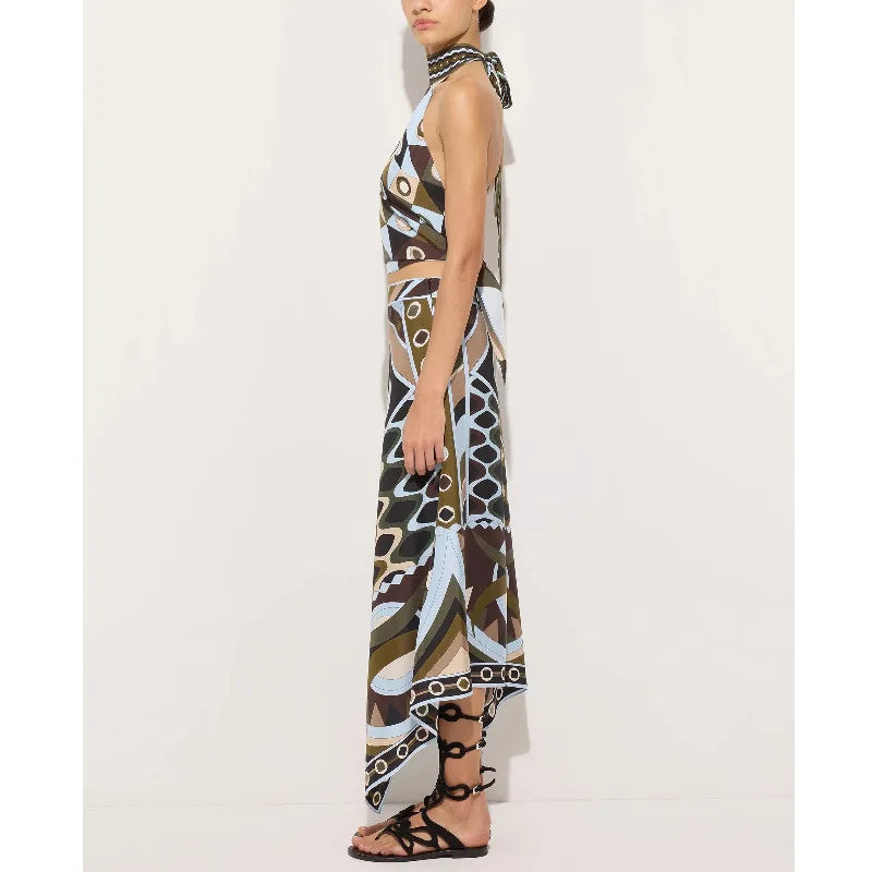 Brown Green Pucci Vibes