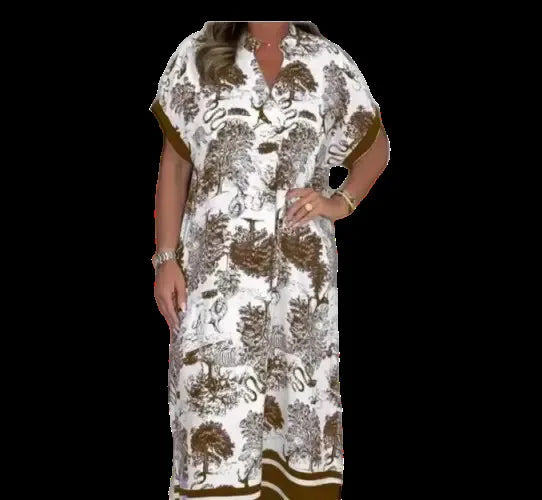 Dior Print Satin Dress