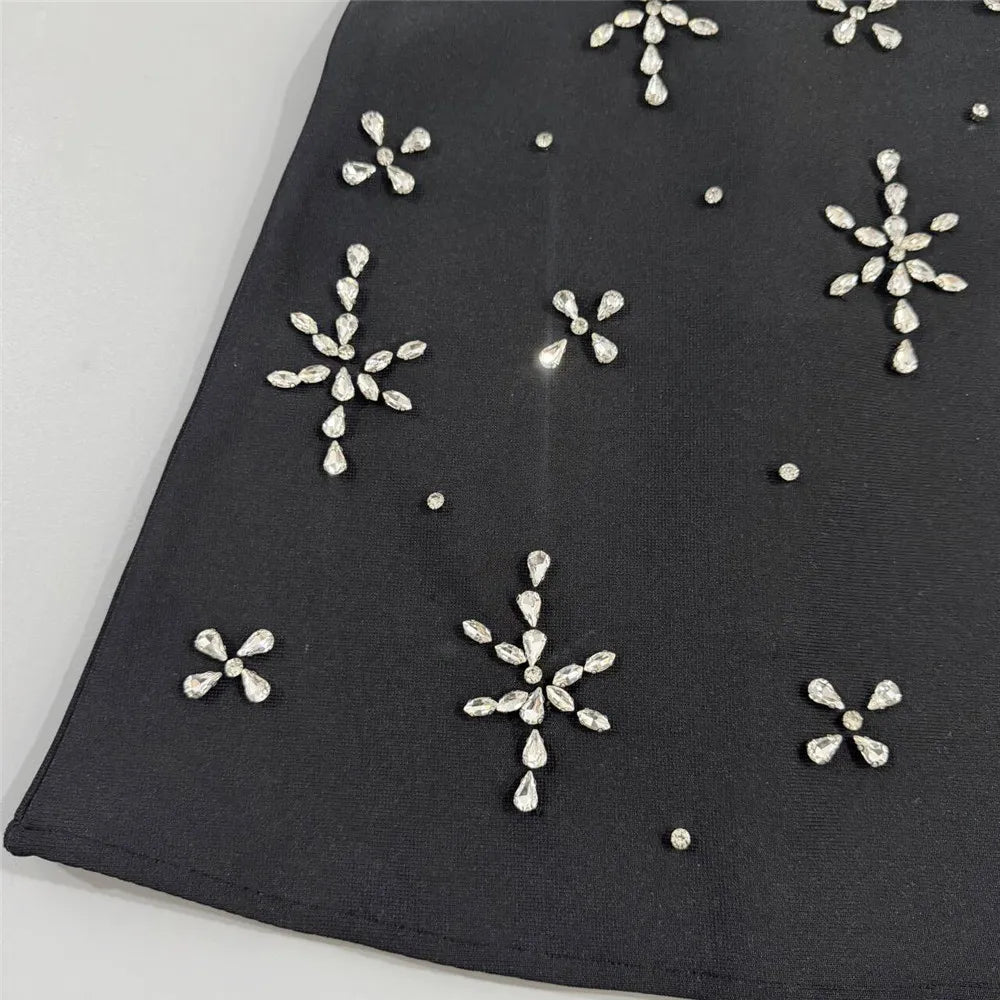 Nadine merabi Crystal Embellished party