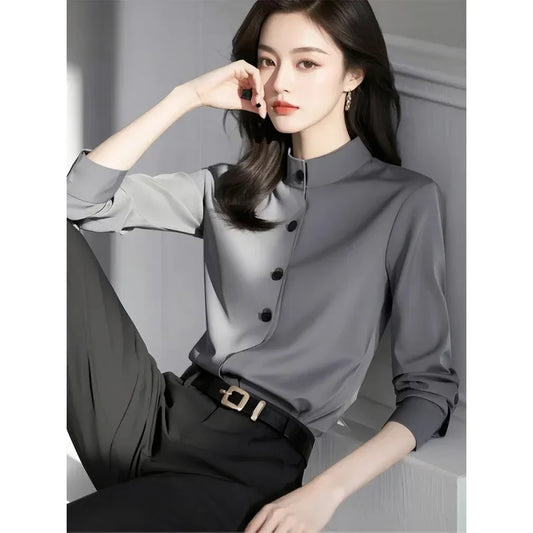 Elegant Grey Shirt High-End Feel