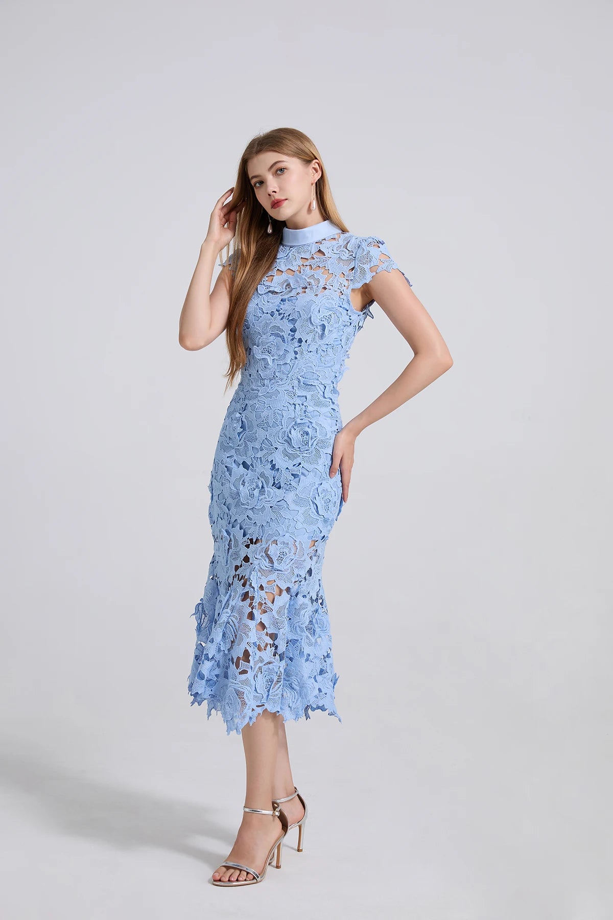 Self portrait Summer Lace Mermaid Dress