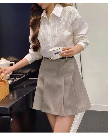 TheRoyals Collection- Sequined White shirt