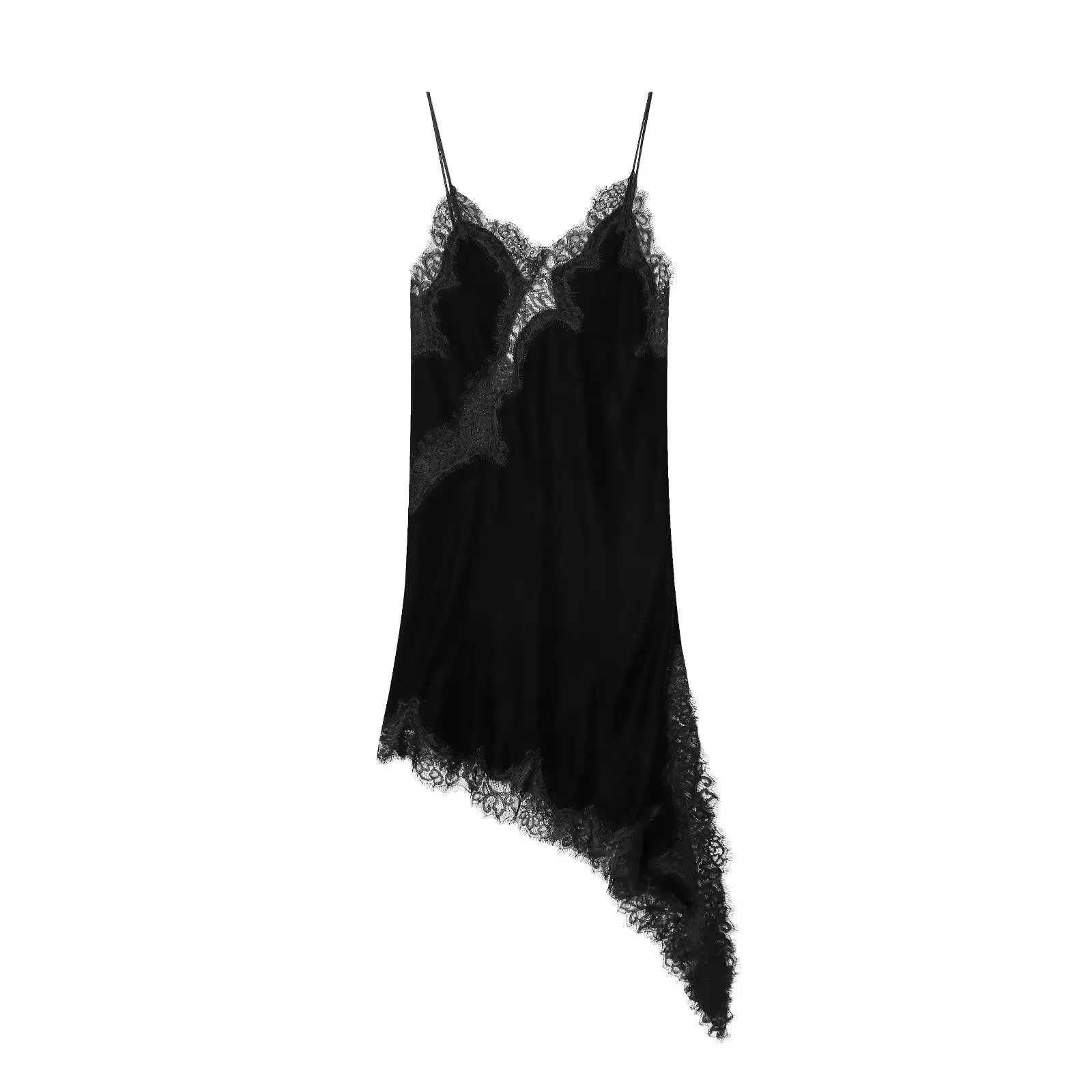 Zara Lace Asymmetric Dress- 24 hrs - Shellss