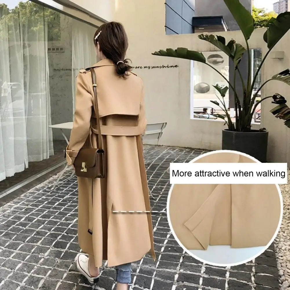 Trench Coat High Street fashion Double Breasted Long