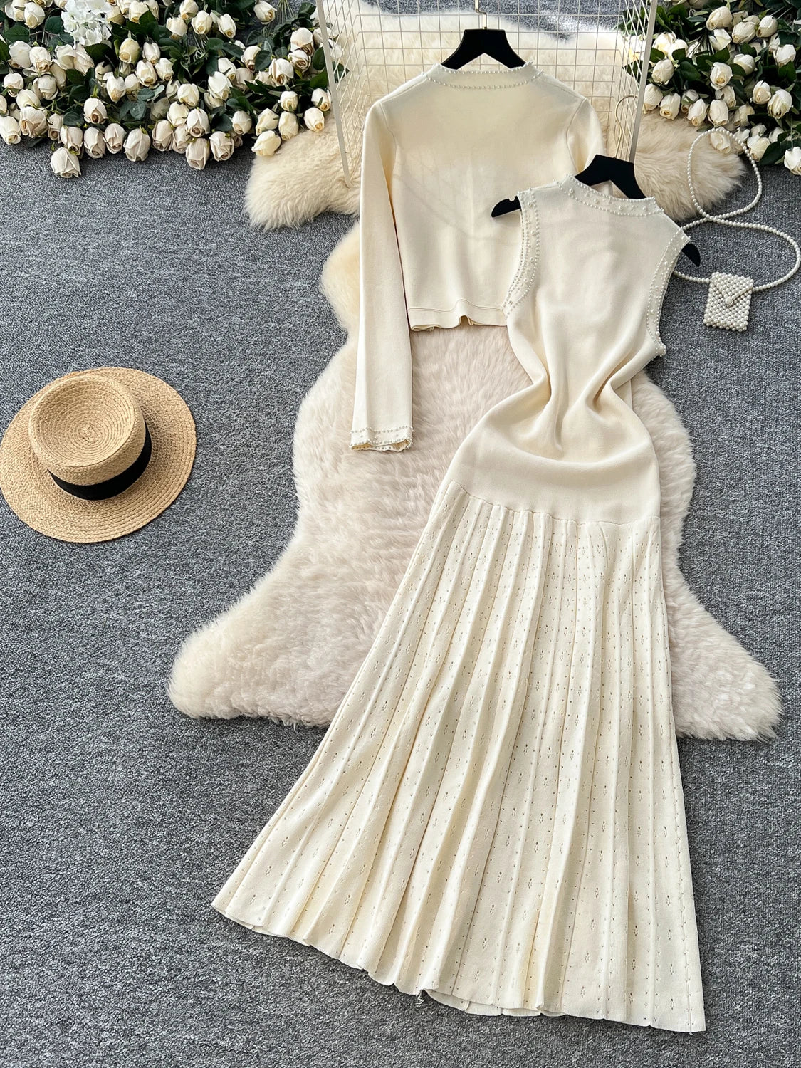 Vintage Knitted Two Piece Sets