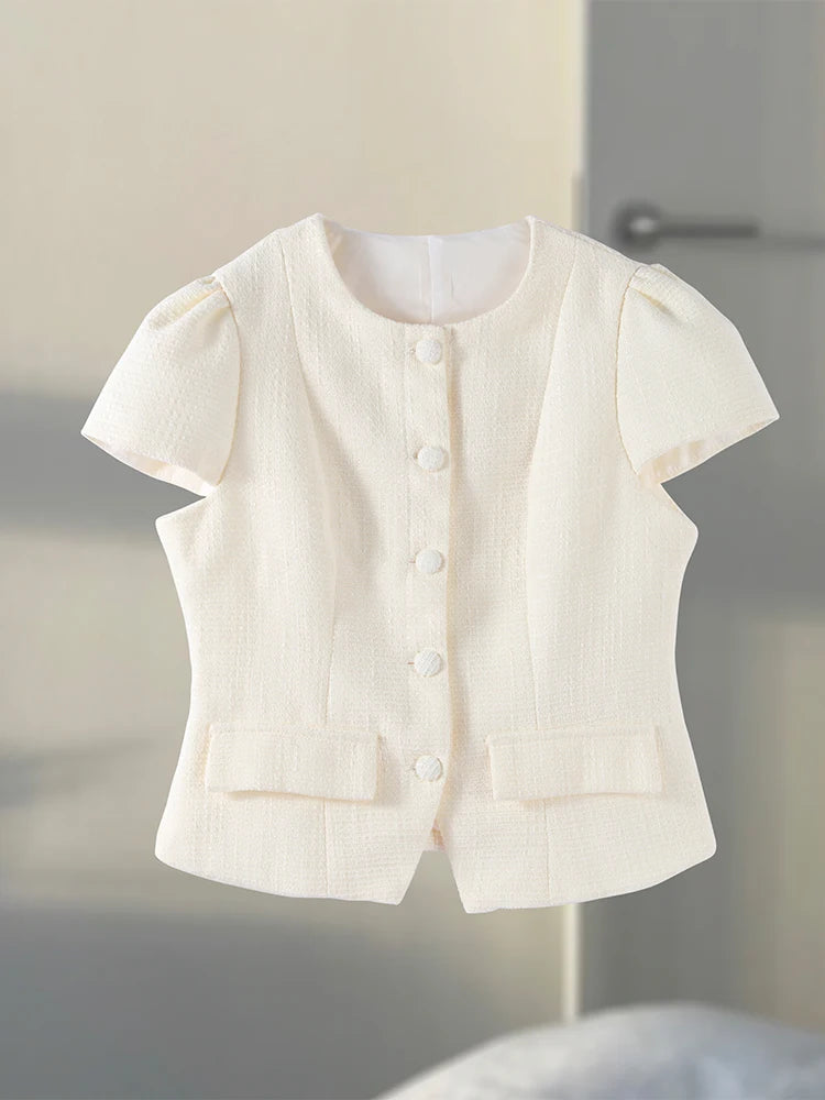 Elegant Solid Slim Women's 2 Pcs Suits