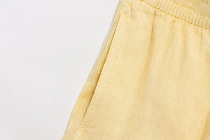Yellow Summer shorts co ord set
