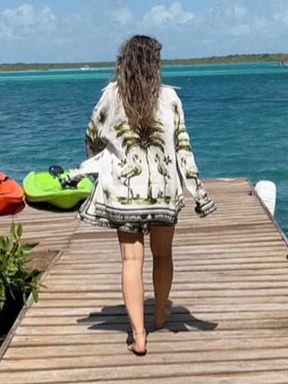 1 Palm shirt & shorts