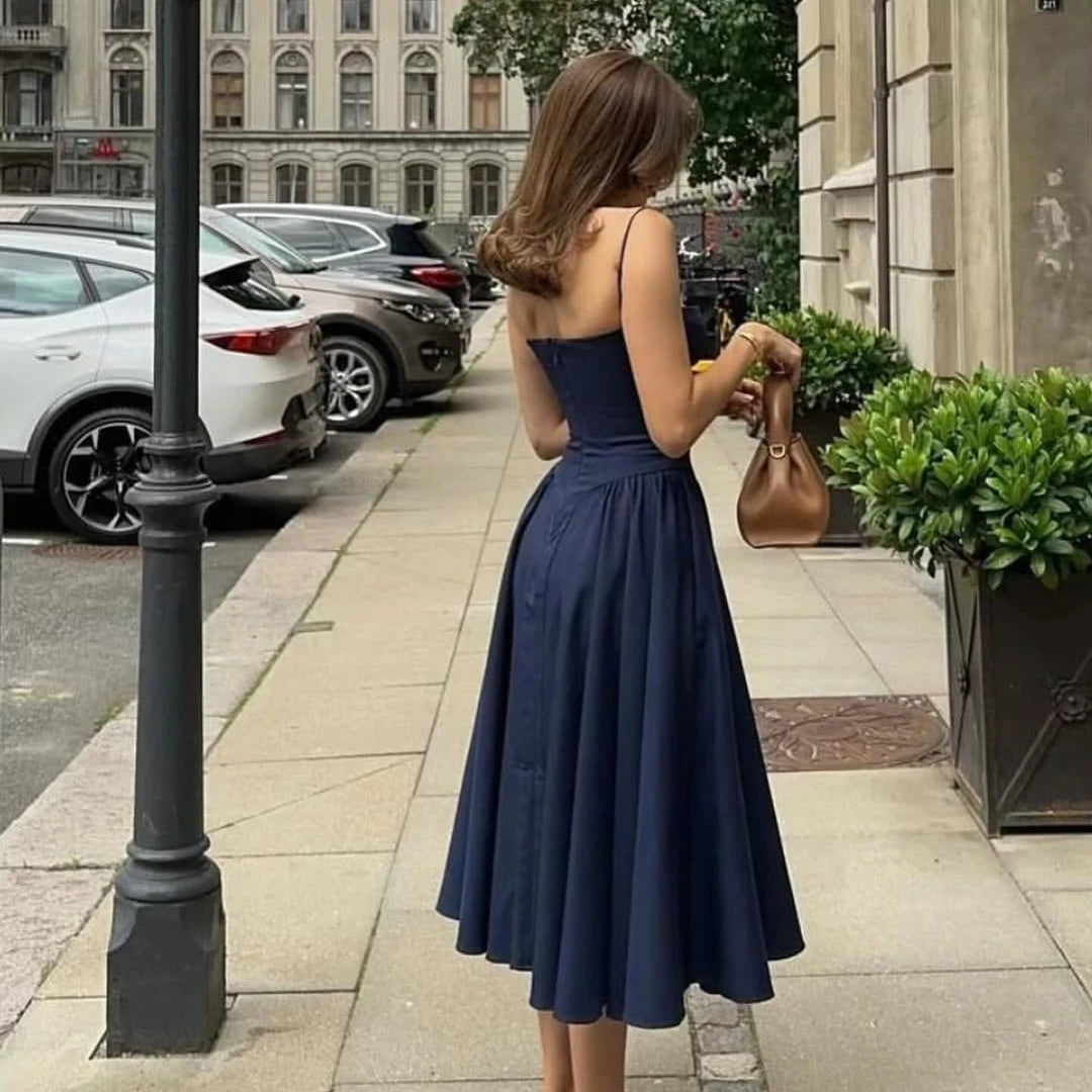 Elegant Midi with Pockets - Shellss