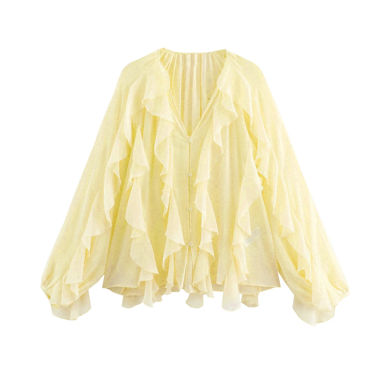 Summer Ruffle frills Top - Shellss