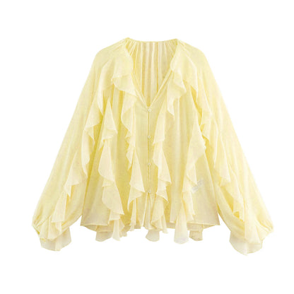 Summer Ruffle frills Top