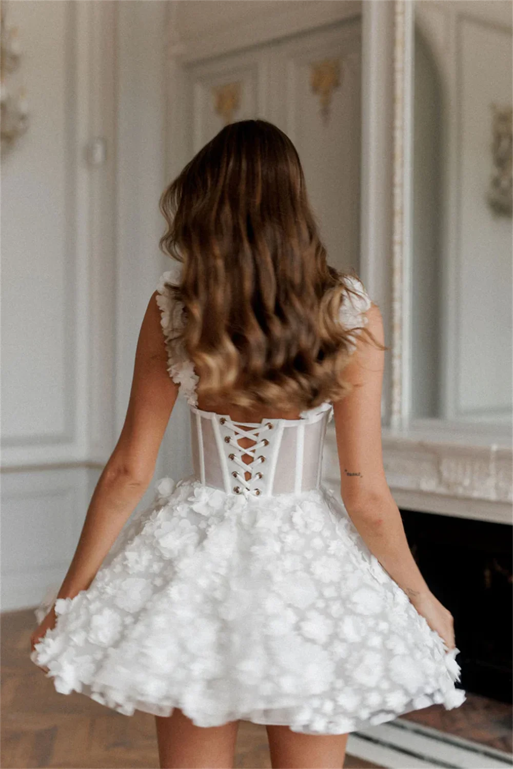 Amanda Customized White Mini Prom Dresses