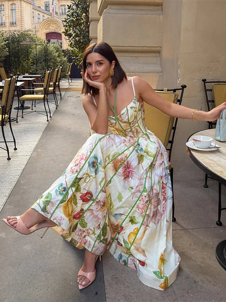 Floral Long Summer dress