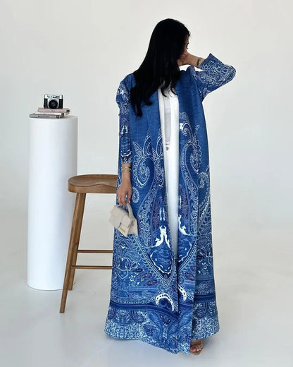 Modern Ramadan Kaftan with Waist Belt