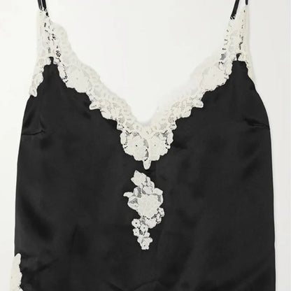 Lace Sling Top Skirt Top Set