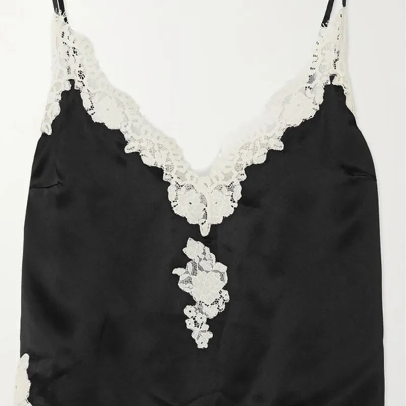 Lace Sling Top Skirt Top Set