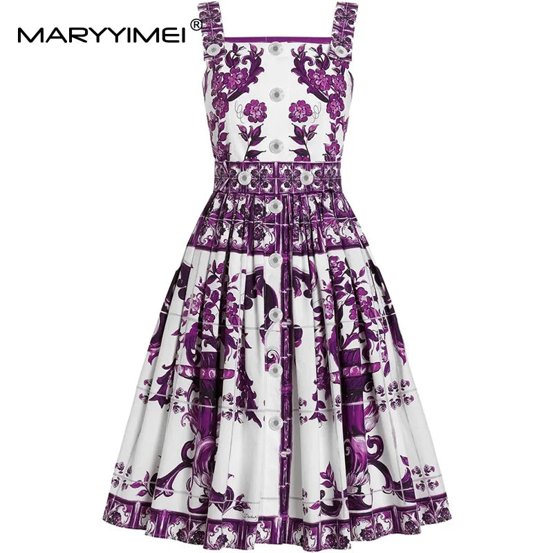 Square neck Dolce purple violet dream