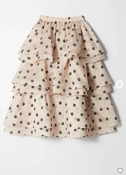 1 Polka Dot Layered Ruffles Set