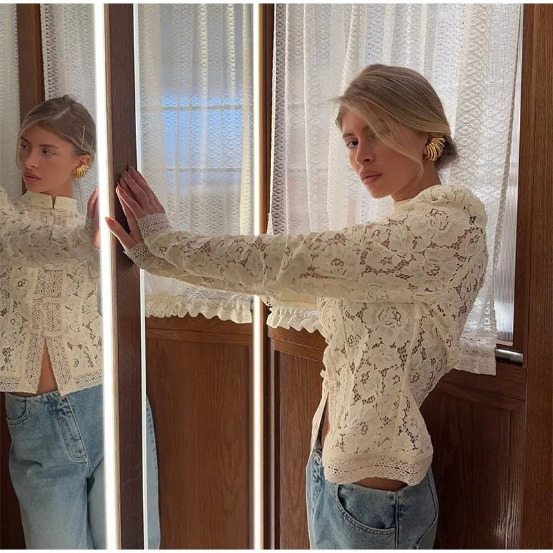 Retro Lace Top - Shellss