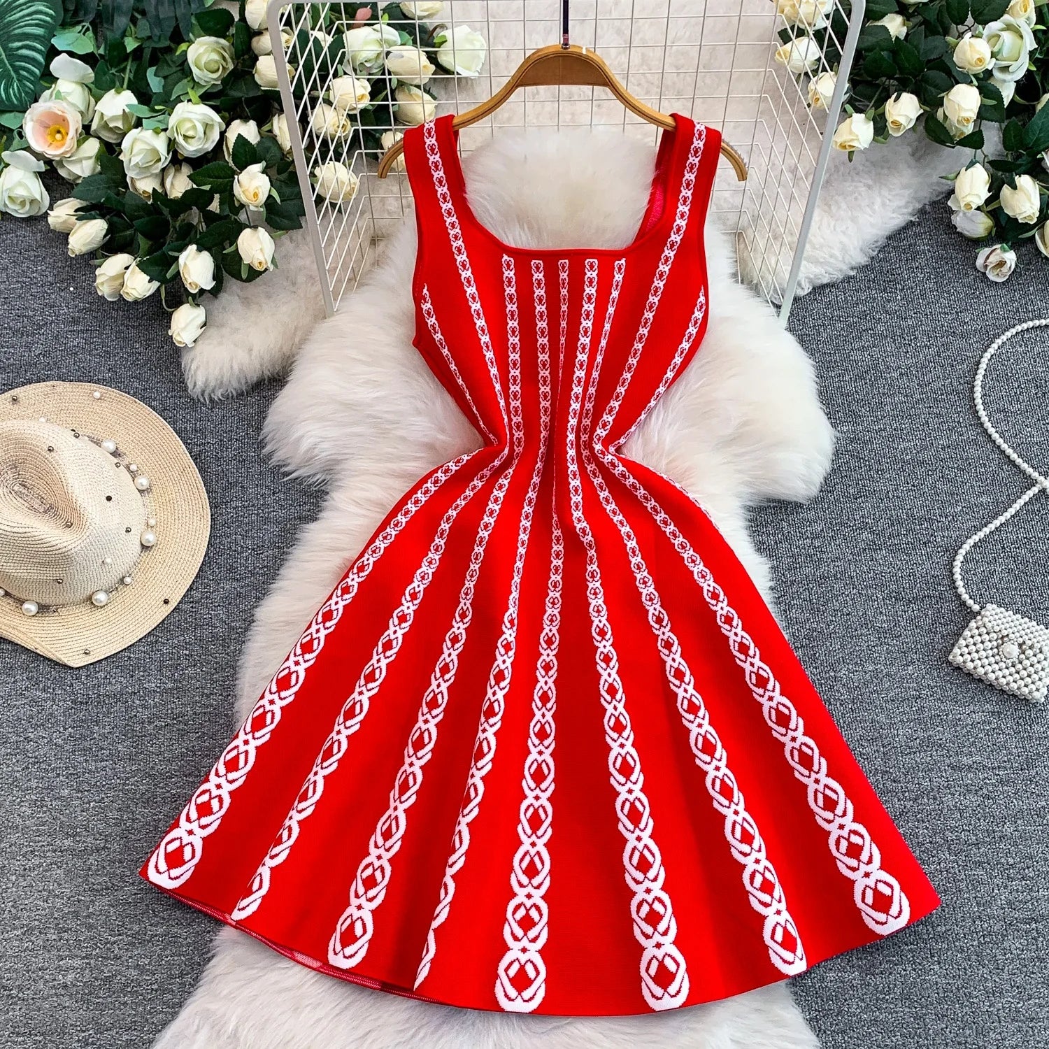 Maje Sandro Knit Pocket Dress
