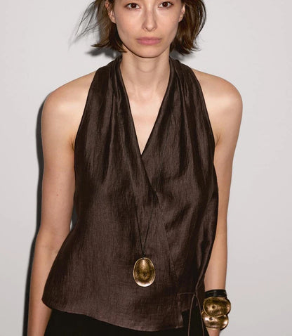 Zara vibes Brown Top