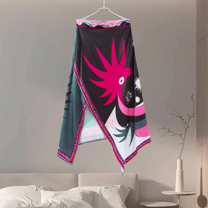 Printed Halter Top Skirt Set- Pucci Vibes