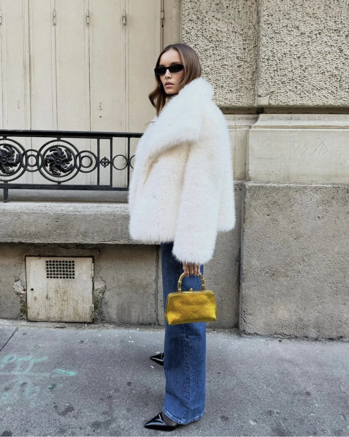 Luxury faux Fur Jacket