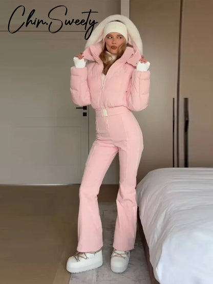 Pink Snow Suit