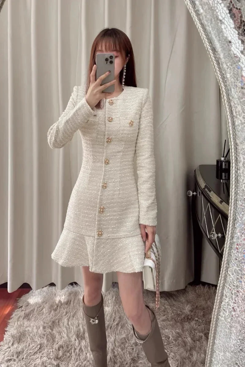 Netflix - his&hers Lexy dress tweed clio - Shellss