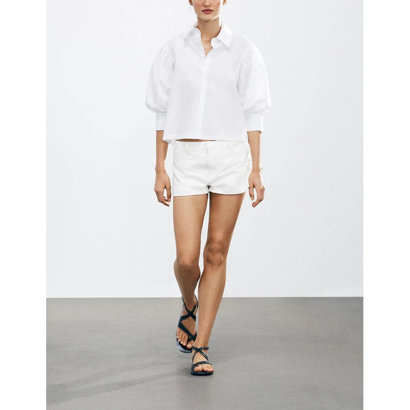 Classy CH White Cotton Shirt - Shellss