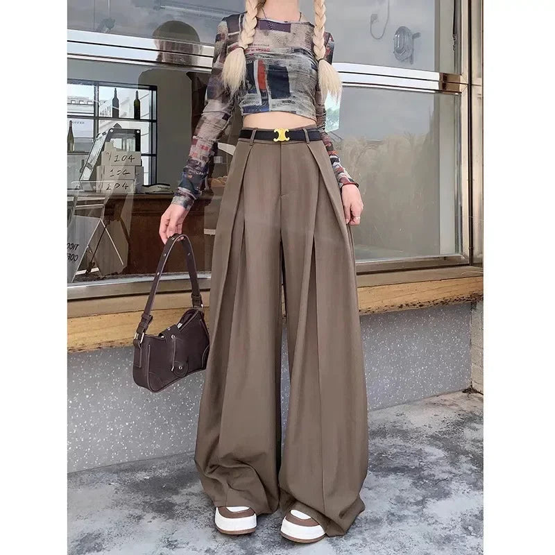 High Waist Loose Wide Leg Pants