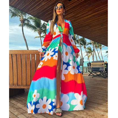 Bikini Beach Cover up Tunics Kaftan