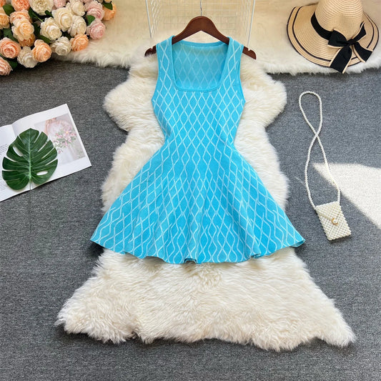 Maje Knit A-line Mini Dress