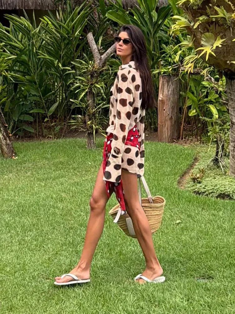 Casual Print Mini Dress