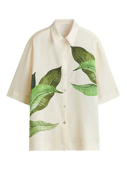 Flamingo Palm Leaf
