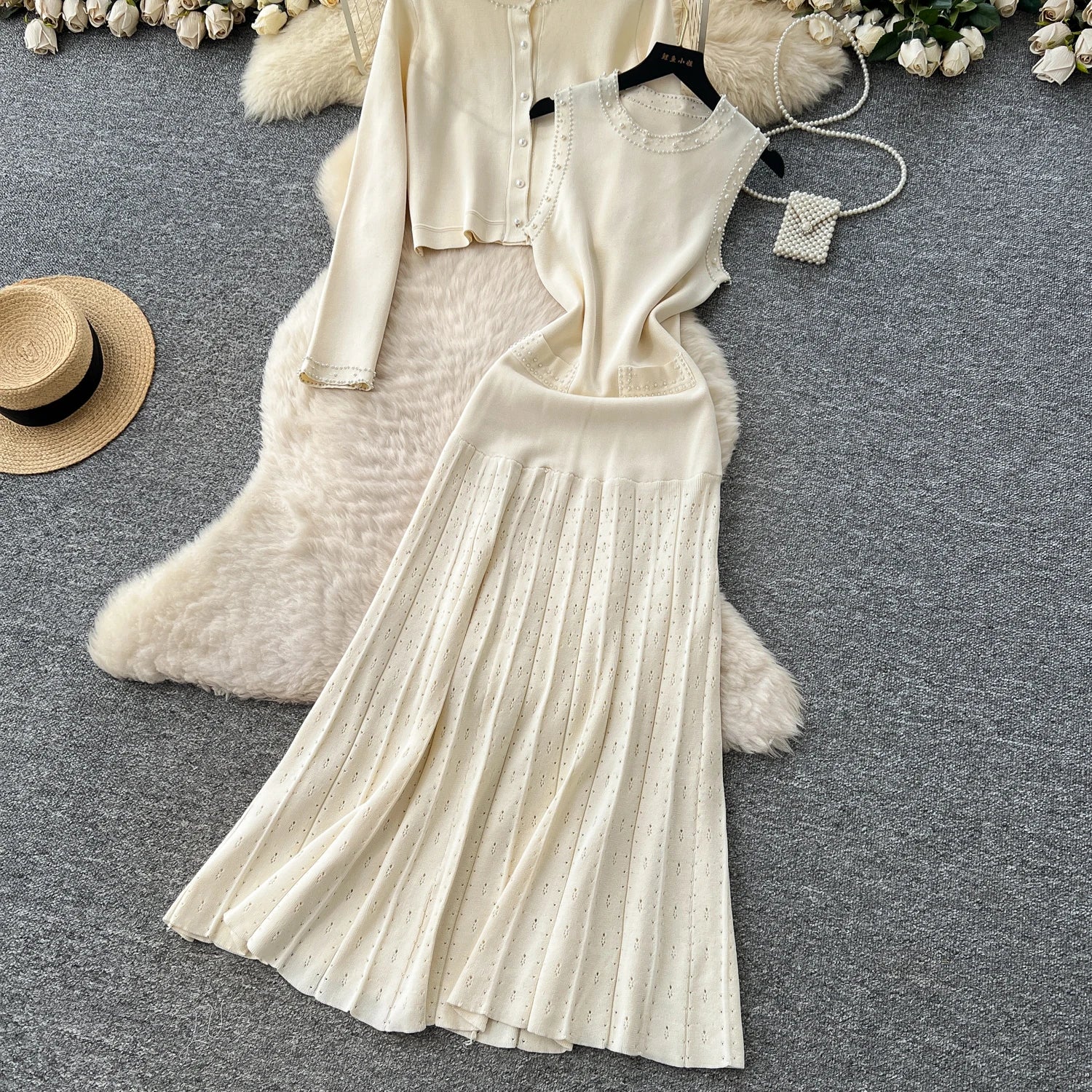 Vintage Knitted Two Piece Sets