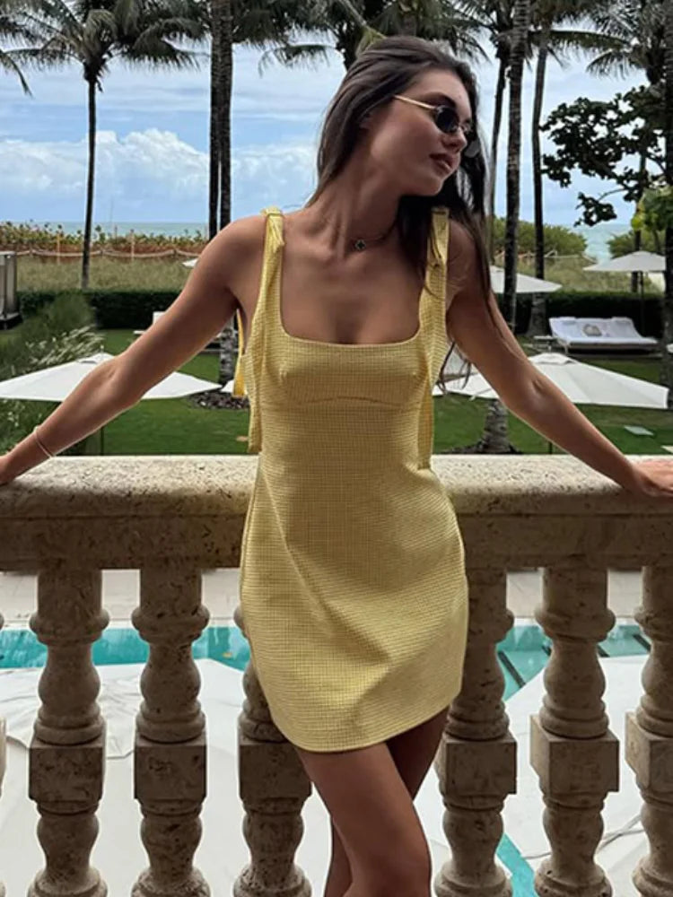 1 Starfish Sequins embroidered Mini Dresses