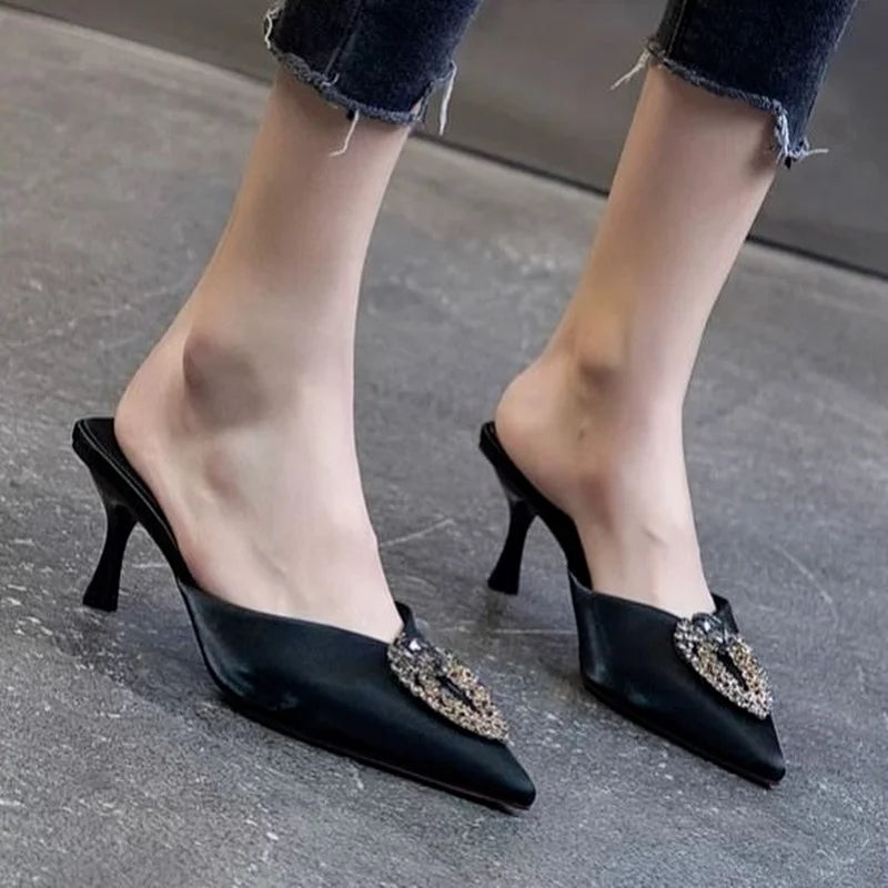 Designer Rhinestone Heels- Super Classy