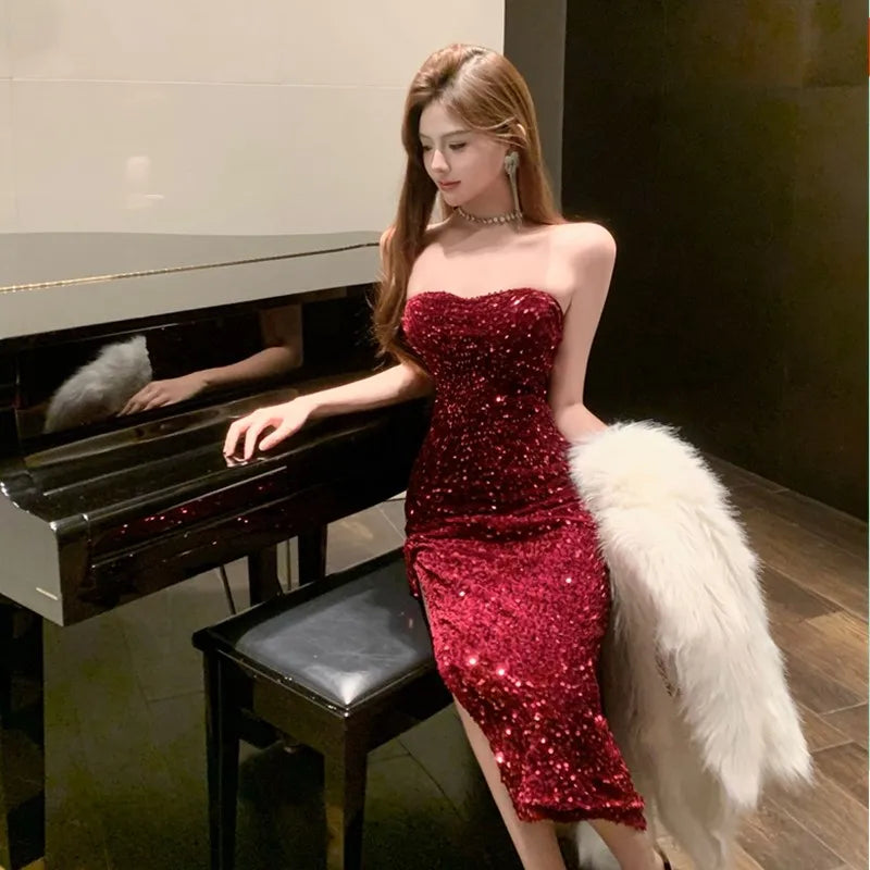 Party Embellished sequin Dress