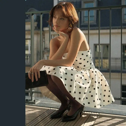 Trending French Retro Polka Dot Print 2025
