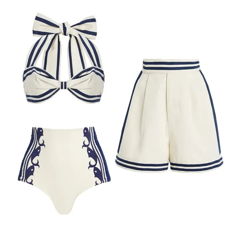1White Dolphin Bikini Set trending