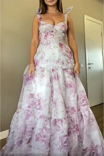 Long Dress Lady Elegant French