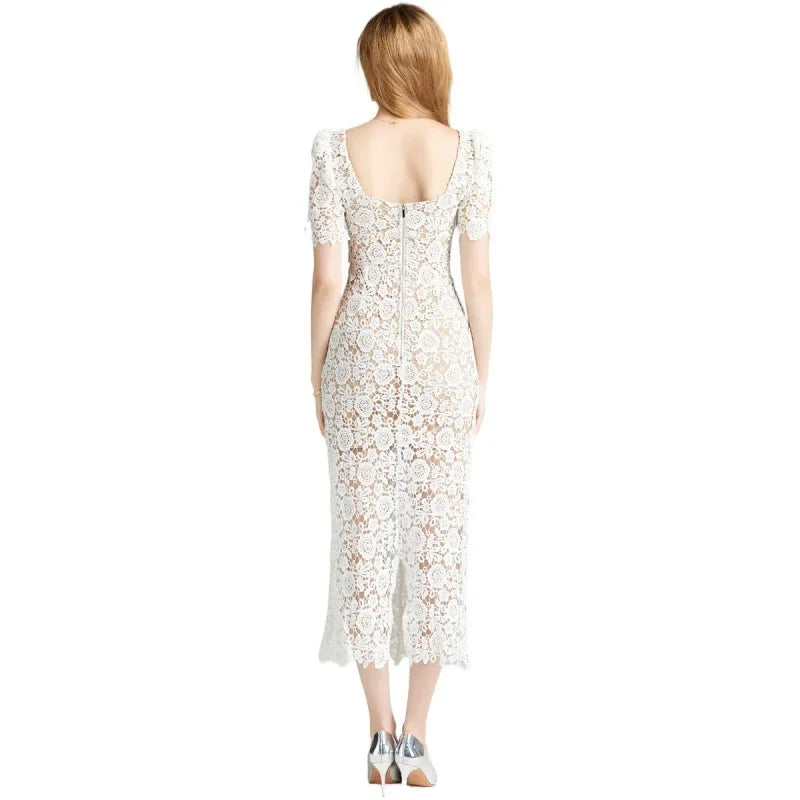 Slimming Lace Dress clio