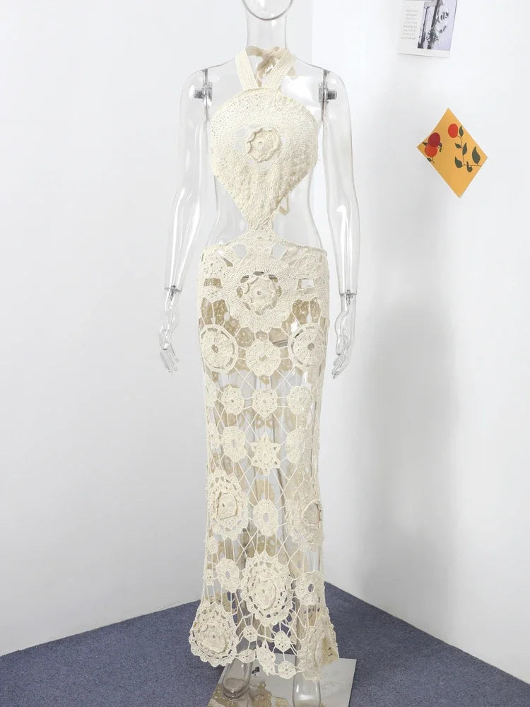 Halter crochet party dress cult gaia