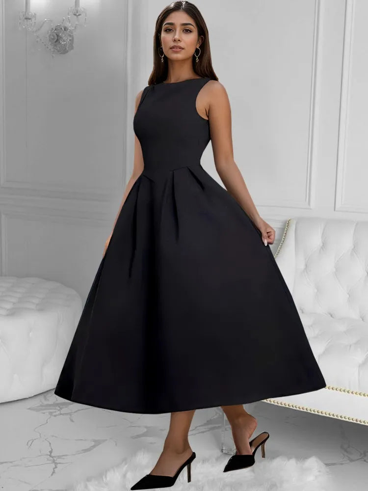 Elegant Luxury Formal Cotton Dress