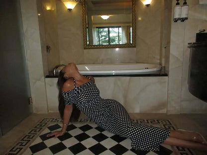 Dreamy Backless Polka Dots